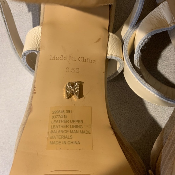 Victoria’s Secret Tan/Brown Print Platform Sandals sz 8.5 B - Picture 5 of 7